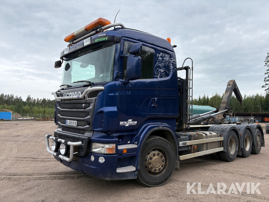 Lastväxlare Scania R560 med Flak
