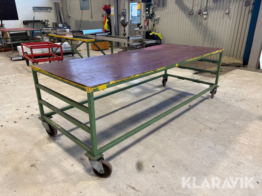 Arbetsbord på hjul 1 st