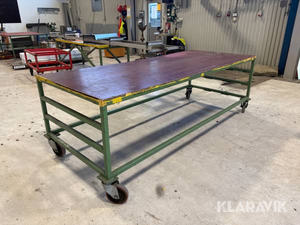 Arbetsbord på hjul 1 st