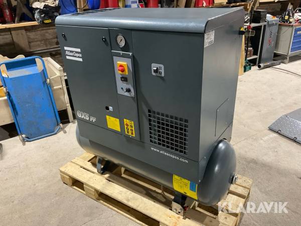 Kompressor Atlas Copco GX5 FF med kyltork