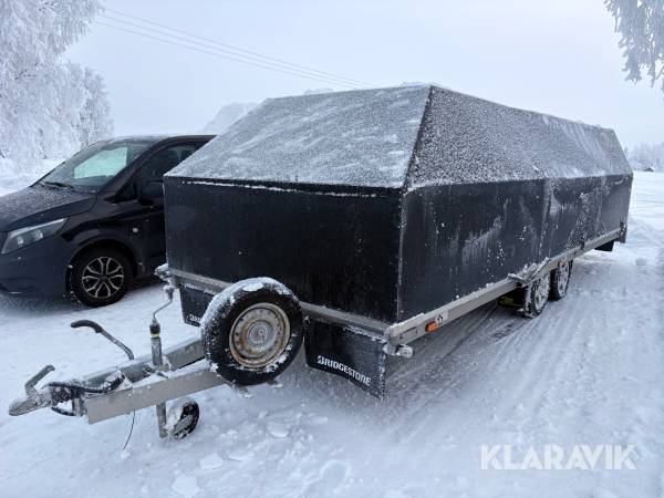 Personbilssläp med kåpa 3S Alutrailers Säker Stark Stabil