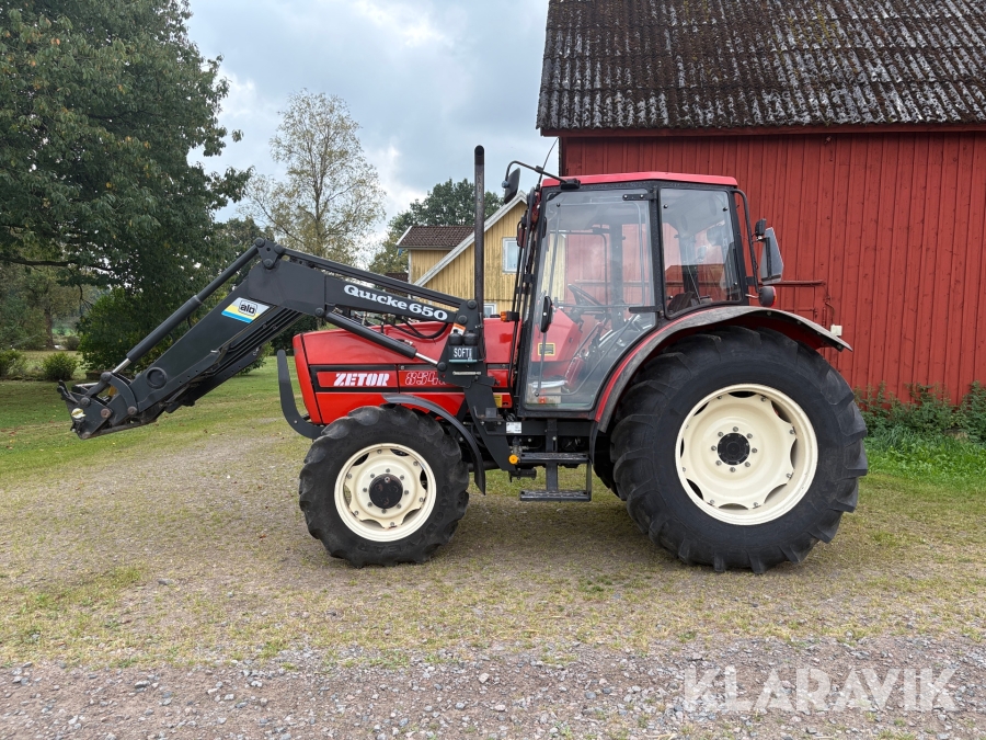Traktor Zetor 8540 med lastare 1 ägare