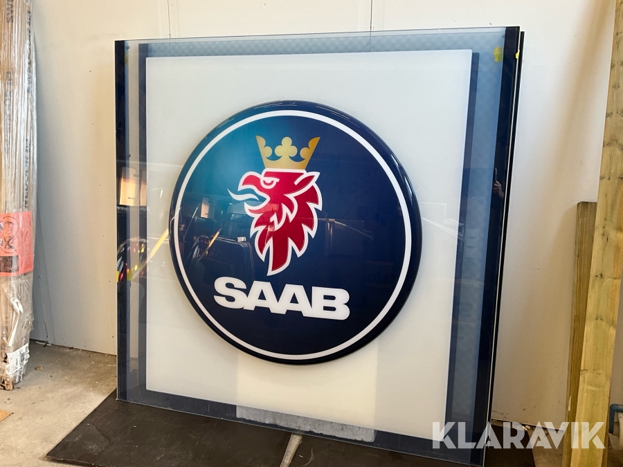 Skylt SAAB