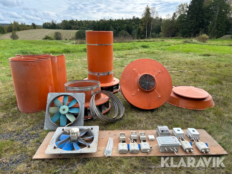 Ventilationsanläggning för djurstallar Alfa-Laval Primavent 2000, komplett