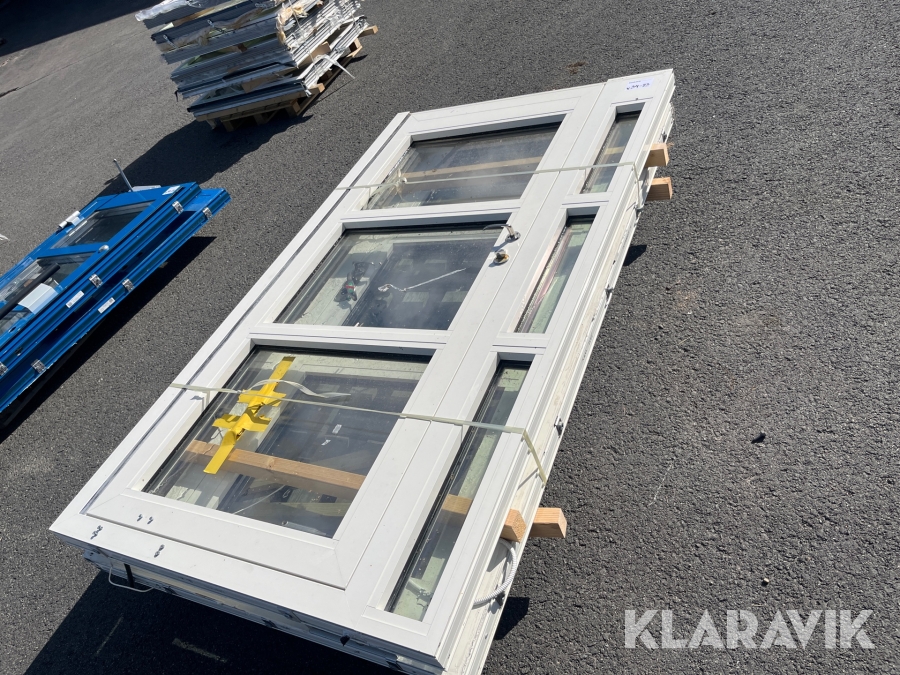 Lättmetall Entrédörr Glas-Lindberg 2 st