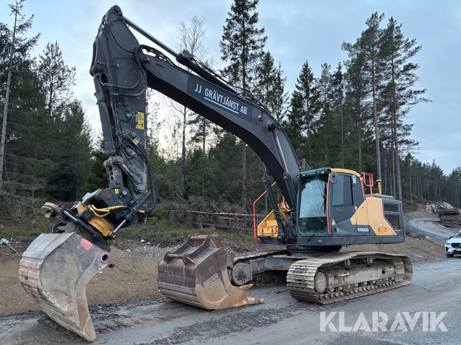 Grävmaskin Volvo EC300EL med moba grävsystem,tiltrotator & redskap