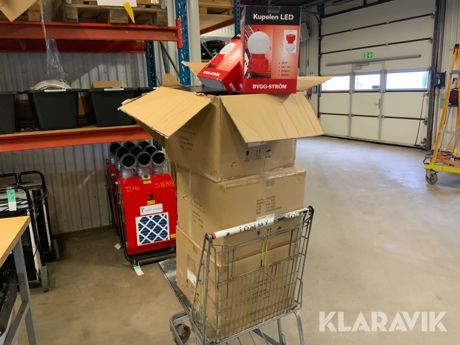 Bygglampor Byggström Kupolen Led 12st, oanvända