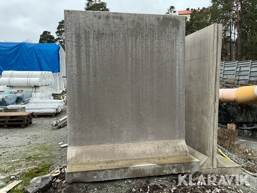 T-stöd Cement 2000x2500x160mm 2st