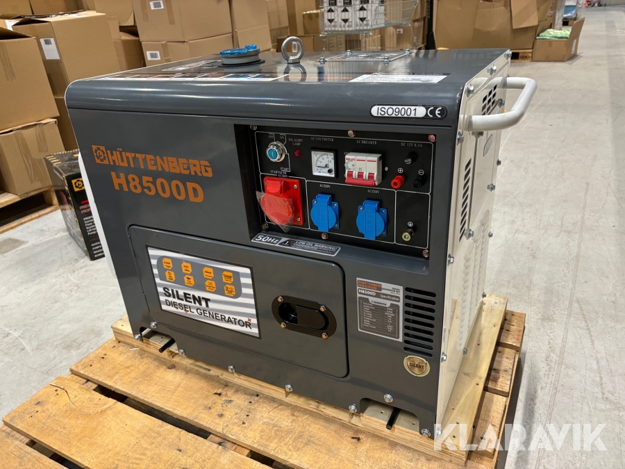 Dieselgenerator H8500D / 19 hk / 10 kW Hüttenberg H8500D