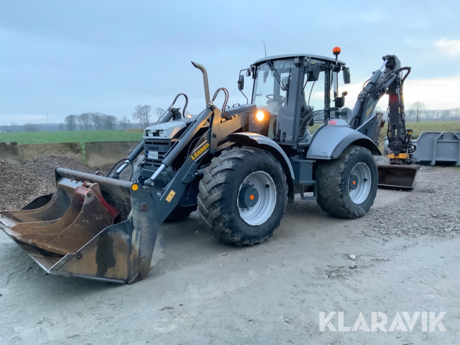 Grävlastare Lännen 8600 i med tiltrotator och skopor