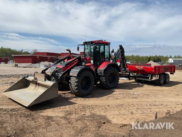 Grävlastare Huddig 1260E med waldung kärra 9-ton