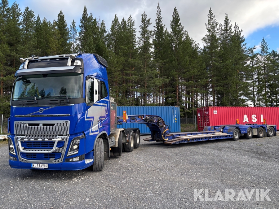 Tungdragare Volvo FH16 750 med Vang ATHLS 3+1 maskintrailer