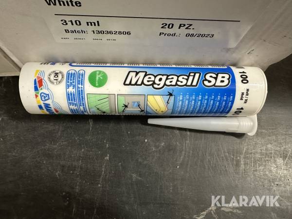 Silikonfogmassa Mapei Megasil SB vit 40 st