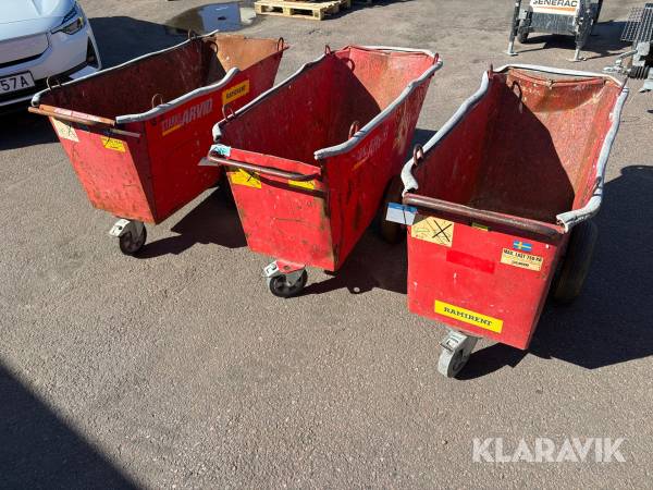 Fodervagn 3 st Starke Arvid 400 L / 750 kg