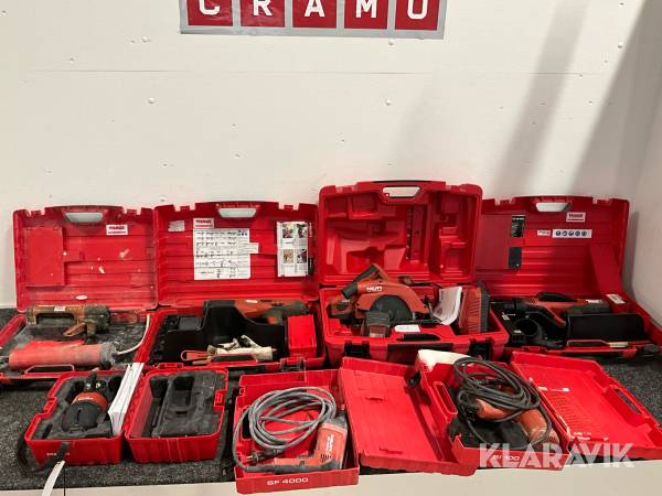 Handverktyg paket med 7st Hilti
