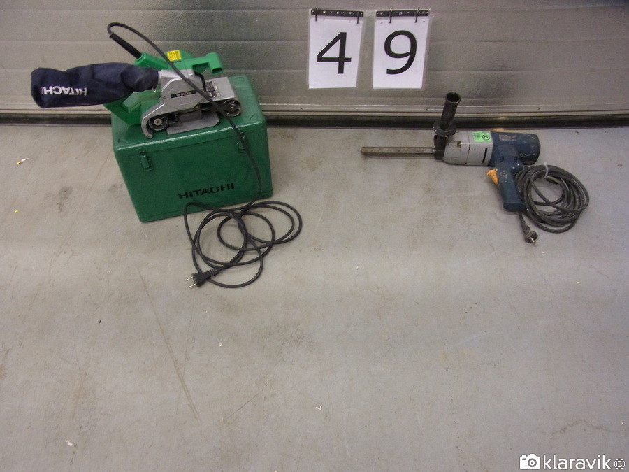 BANDSLIPMASKIN EL & BRUKSBLANDARE EL HANDHÅLLEN säljes om ett parti!