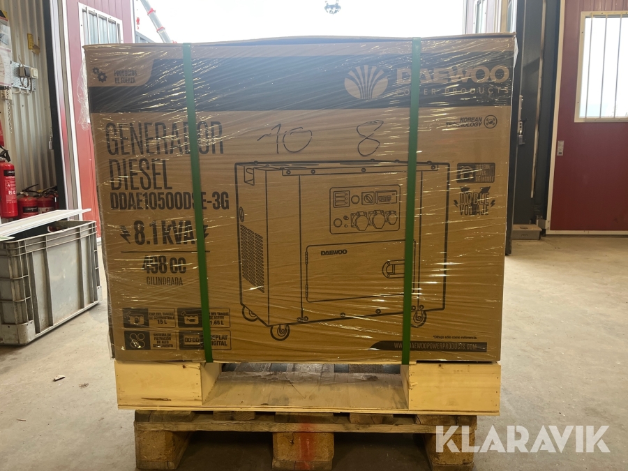 Elverk Daewoo 8,1 kVA Diesel