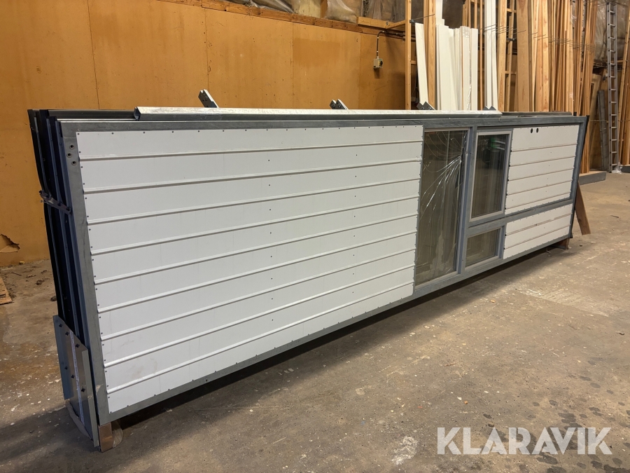 Vikport 4-bladig inåtgående med gångdörr EAB