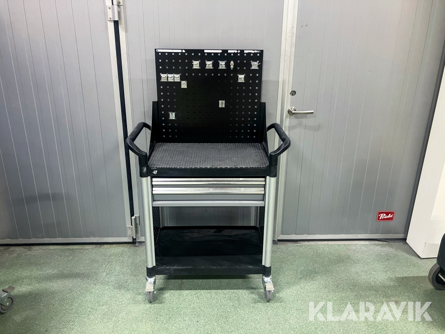 Verktygsvagn på hjul med verktygstavla AJ-produkter MOVE