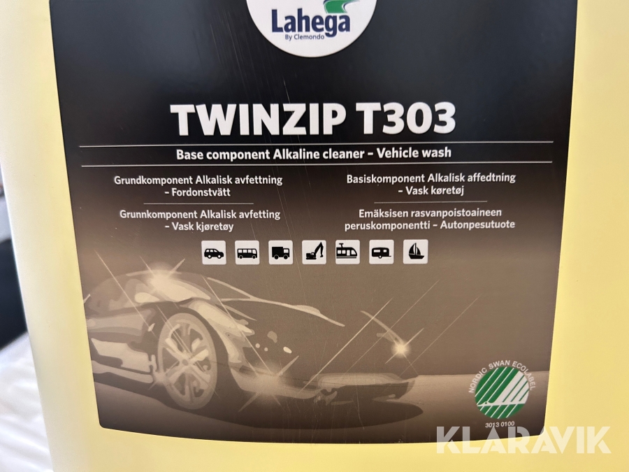 Alkaliskavfettning 12 st Twinzip T303 Lahega