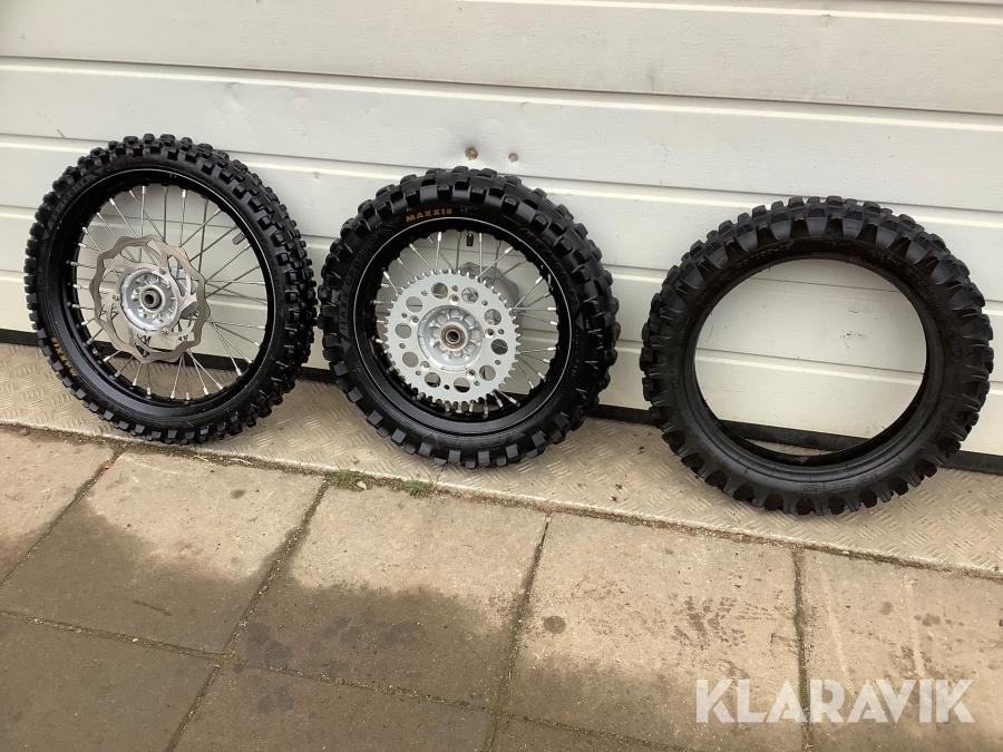 Crossdäck 3st Maxxis, Michelin originalfälg, 80/100-12, 60/100-14