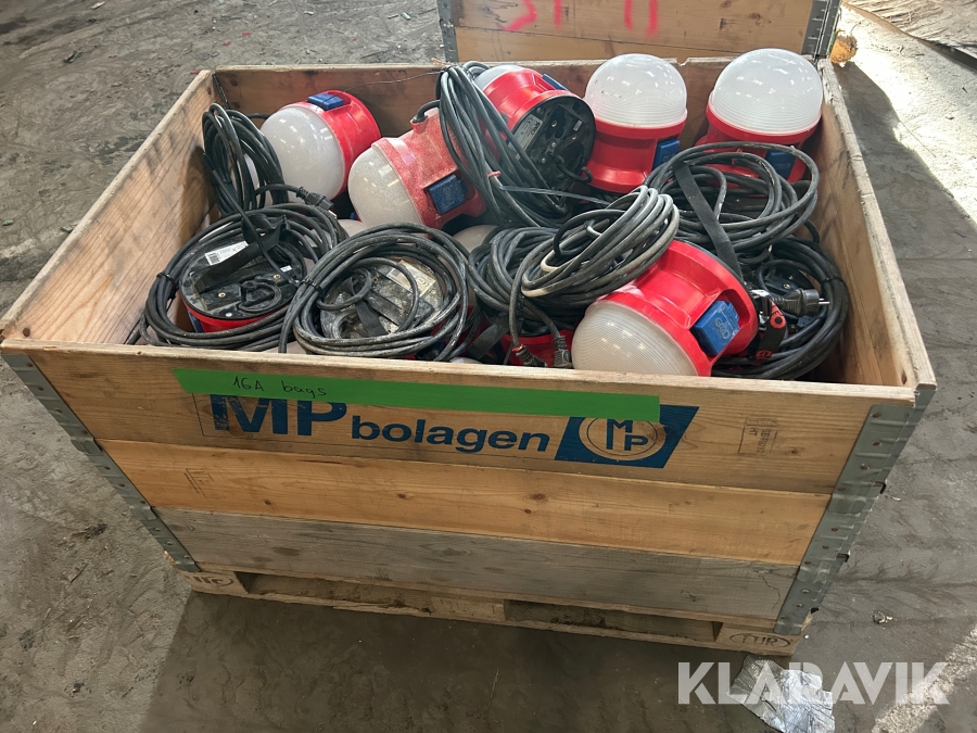 Bojlampor / bygglampor Garo 21W LED ca 40 st