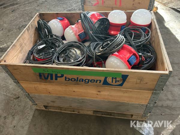 Bojlampor / bygglampor Garo 21W LED ca 40 st