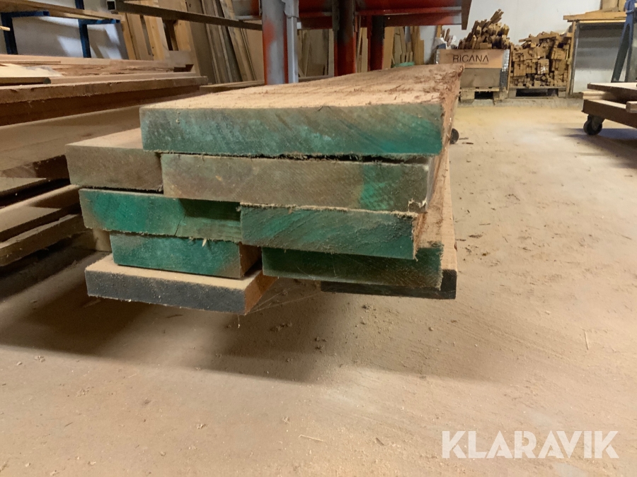 Sågat virke Mahogny 9 st plank