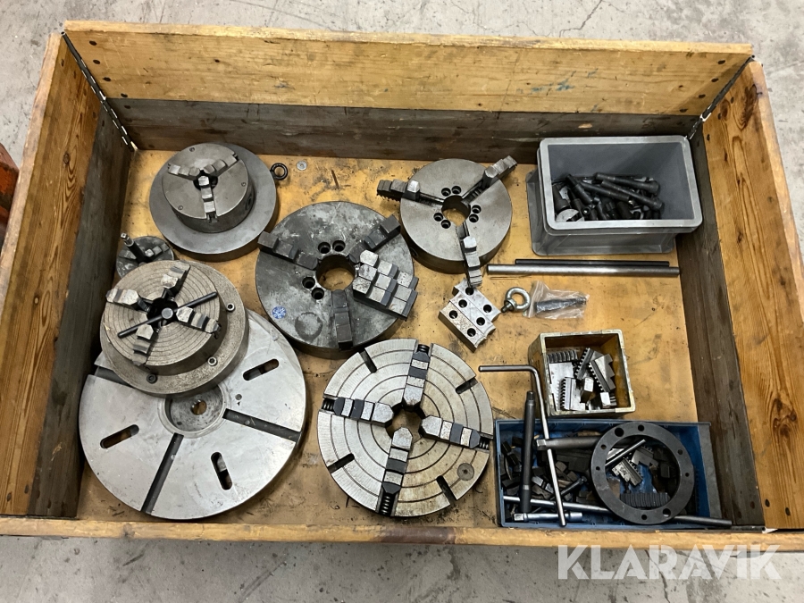 Svarv chuck och backskiva