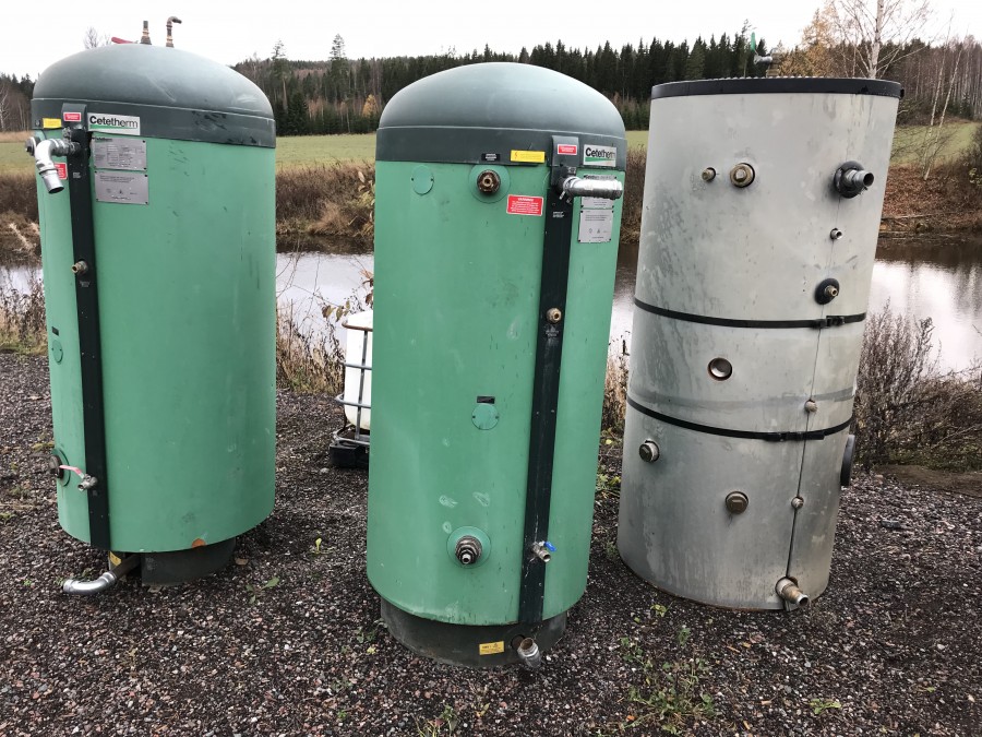 Ackumulatortank 3 Stycken