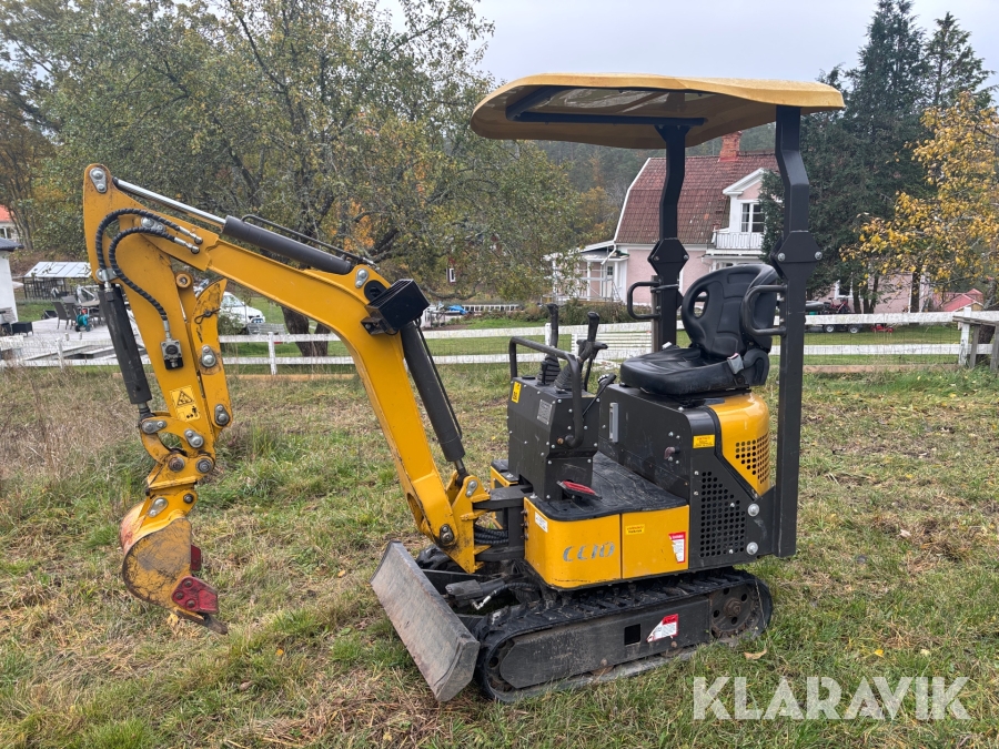 Grävmaskin CC2 Maskiner AB CC10 med redskap
