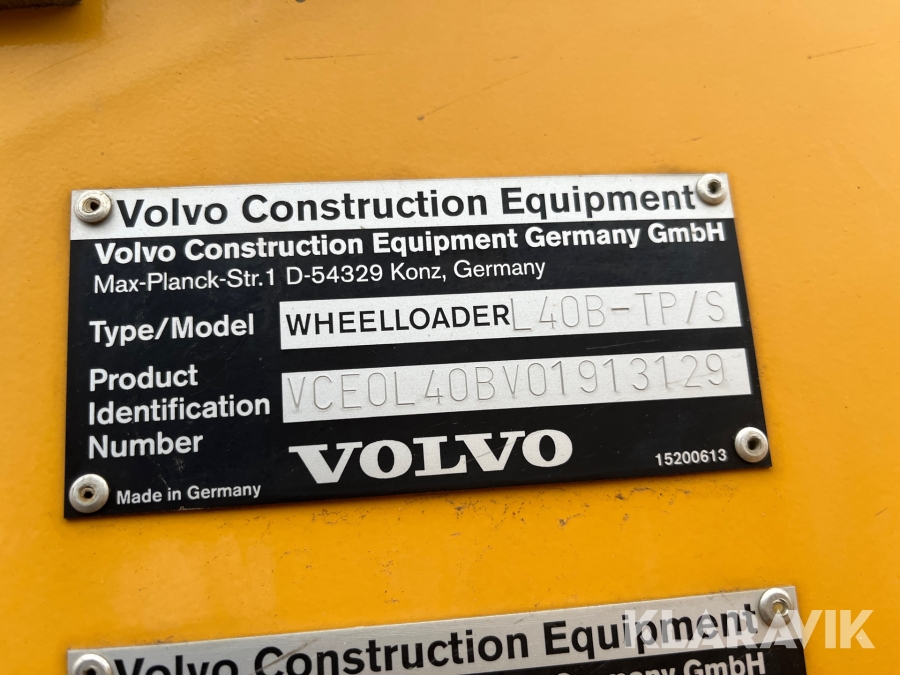 Hjullastare Volvo L40B