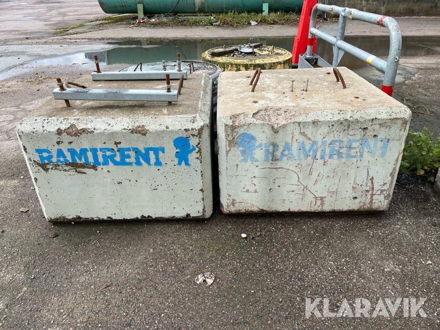 Betongfundament 6 st