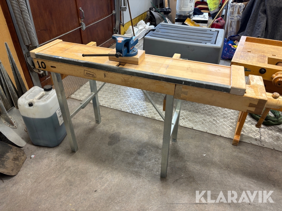 Snickarbänk Sjöbergs Stockaryd med skruvstäd