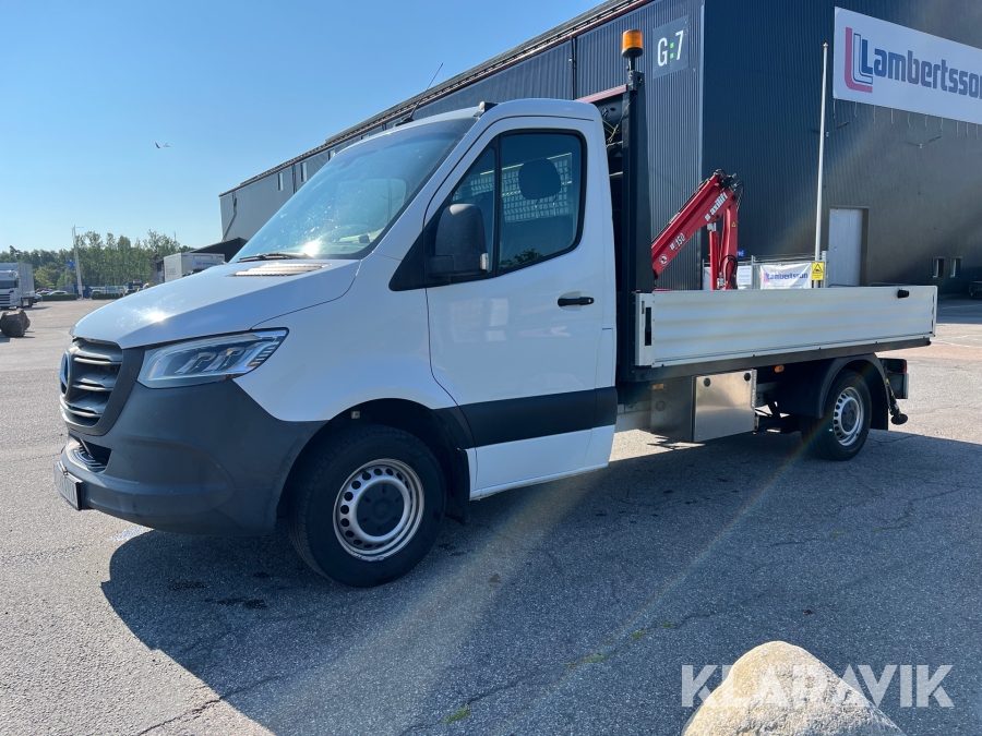 Flakbil Mercedes-Benz Sprinter 311 CDI med kran 