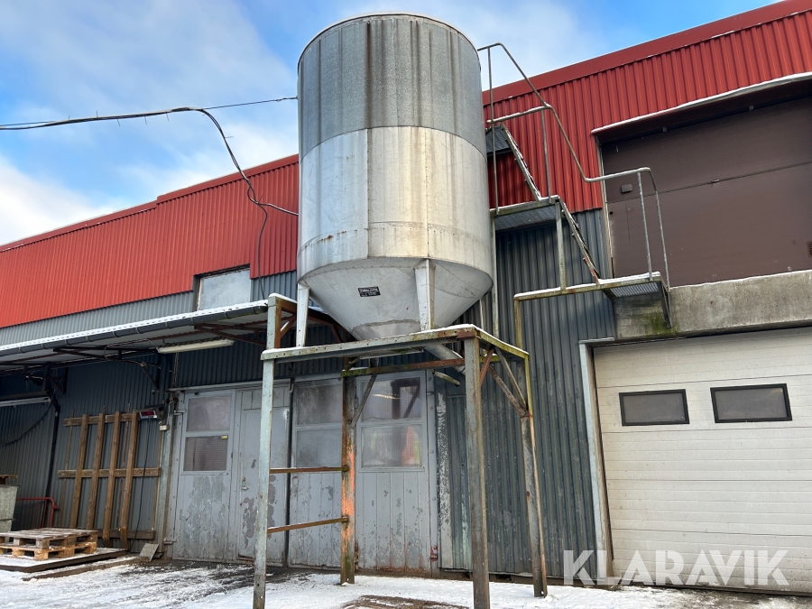 Silo rostfri Faarbaek med ställning