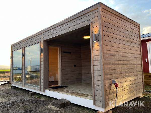 Bastu vedeldad med relaxavdelning & omklädningsrum 20kvm (nybyggd)