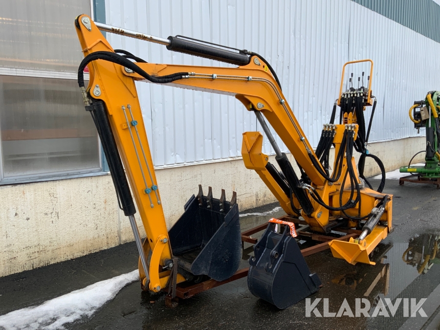 Grävaggregat för traktor över 70hk Kellfri 26-LW 20 med 2st skopor