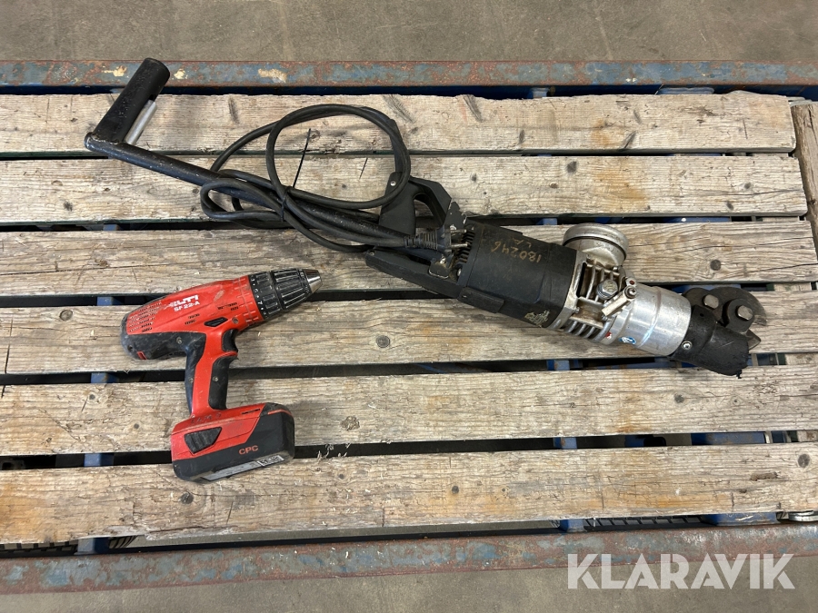 Borrskruvdragare 1 st, Klipptång 1 st Hilti / Bendof SF 22A / DC 12N