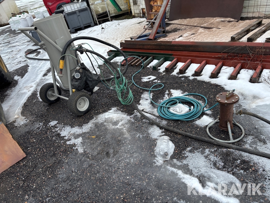 Blästermaskin Clemco med kompressor Atlas XAS 90