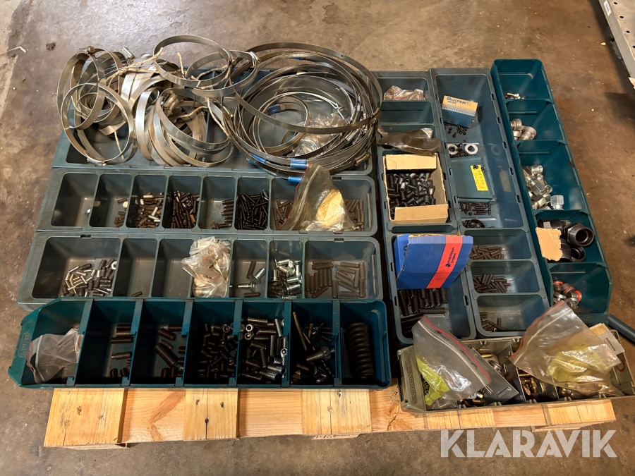 Klämmor, stoppskruv & diverse material | Blandade storlekar & dimensioner