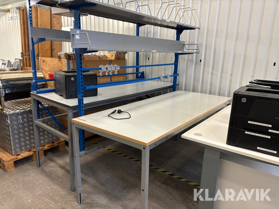 Packbänk/ Bord Forma med hyllor