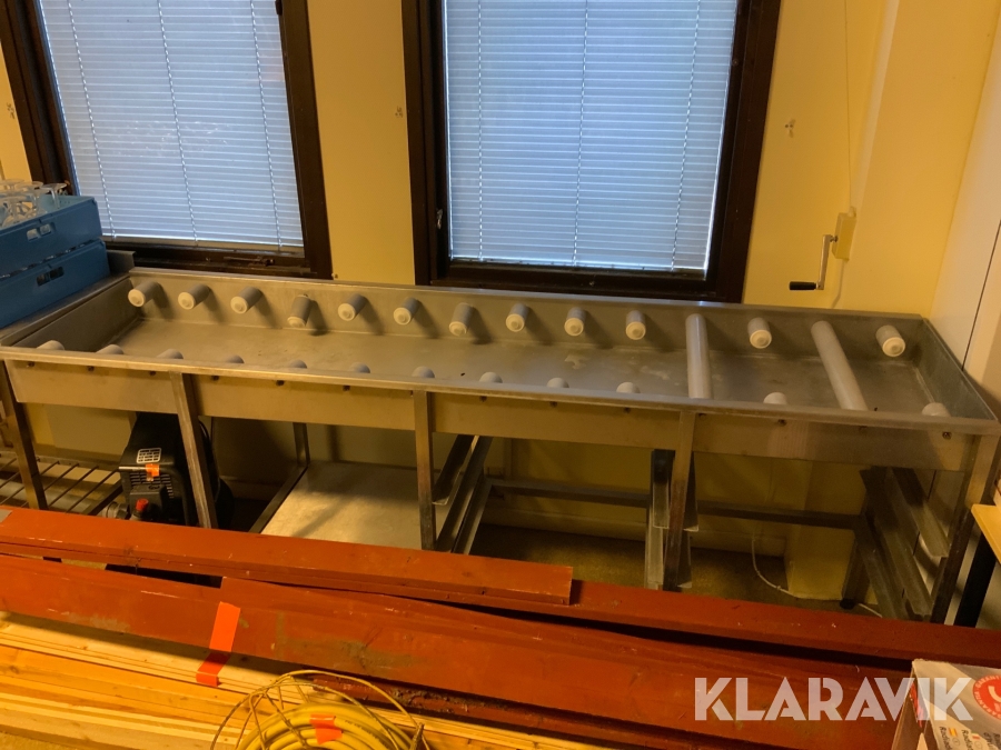 Diskbänk med rullar