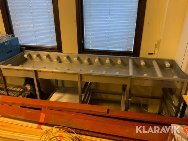 Diskbänk med rullar