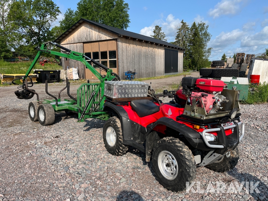 ATV med friplastarvagn Honda Trx500fa