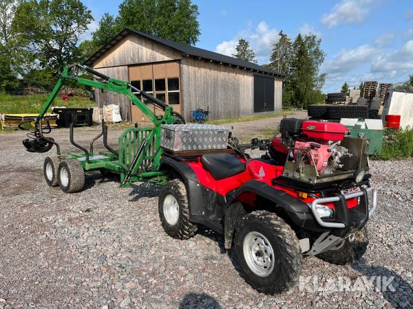 ATV med friplastarvagn Honda Trx500fa