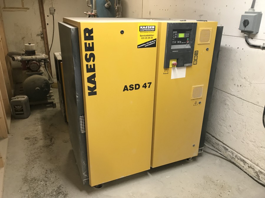 Skruvkompressor med kyltork