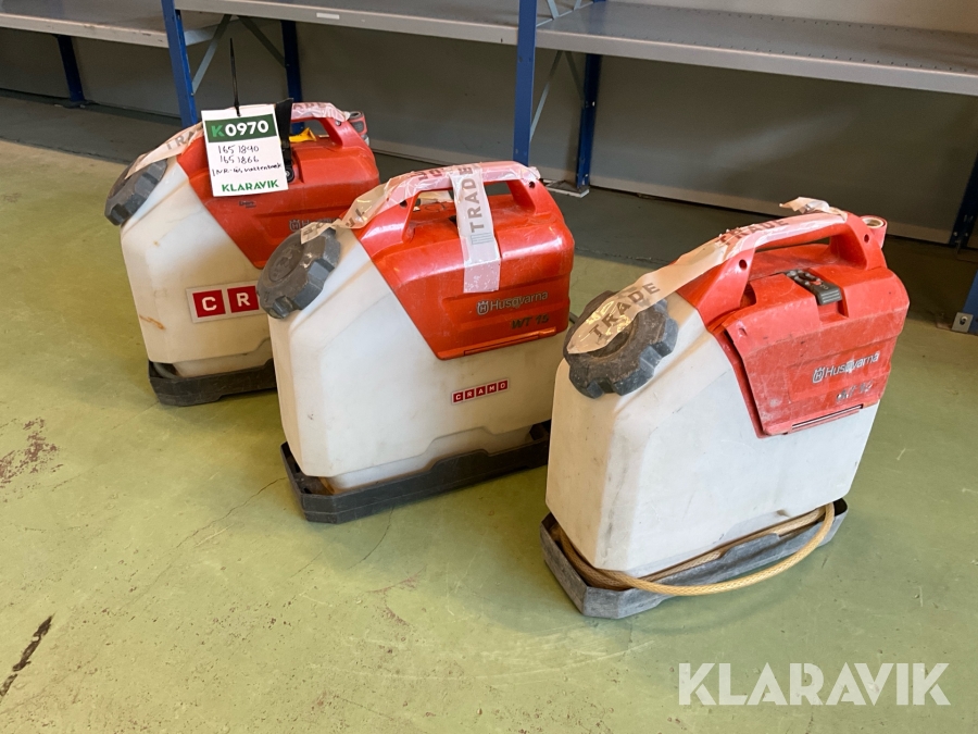 Vattentank med elektrisk pump Husqvarna Wt15i, WT15 3st