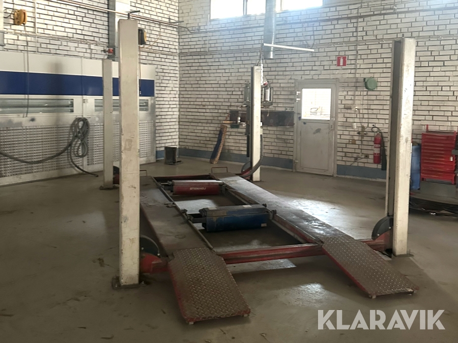 Fyrpelarlyft Stenhöj 4000kg med frihjulslyft