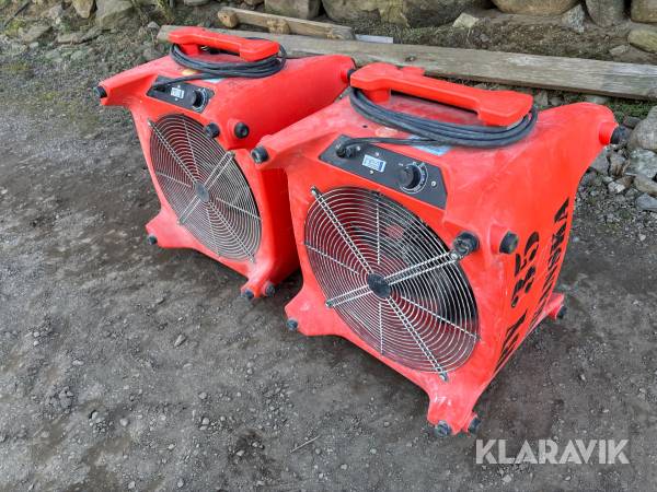 Ventilationsfläkt / Evakueringsfläkt Heylo Drieaz FD 4000 - 2st